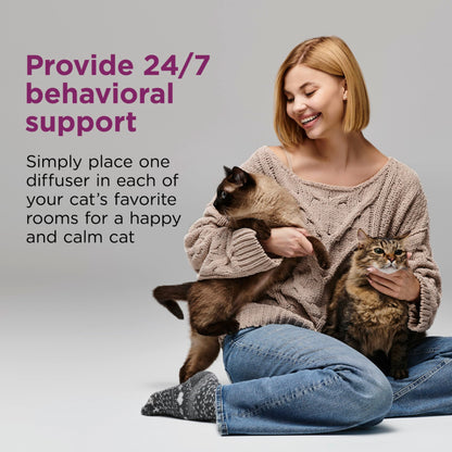 Comfort Zone Multi Cat Calming Diffuser: 2 Pheromone Diffusers & 2 Refills