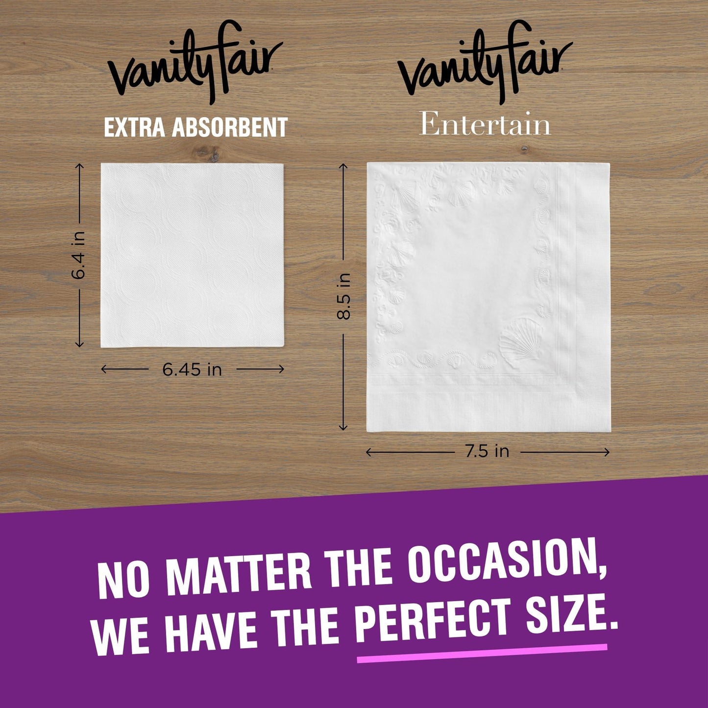 Vanity Fair Extra Absorbent Premium Paper Napkins, 960 Count, Disposable Napkins Made Soft and Strong for Messy Meals and Everyday Use