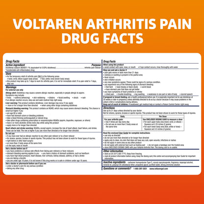 Voltaren Arthritis Pain Gel for Powerful Topical Arthritis Pain Relief - NEW Easy Open Cap - 150 g