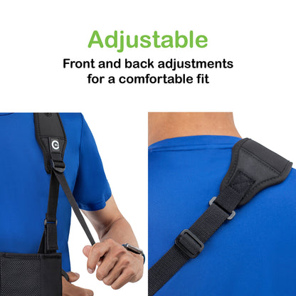 Custom SLR/Healjoy Medical Arm Sling with Split Strap Technology, Ergonomic Design for Men & Women