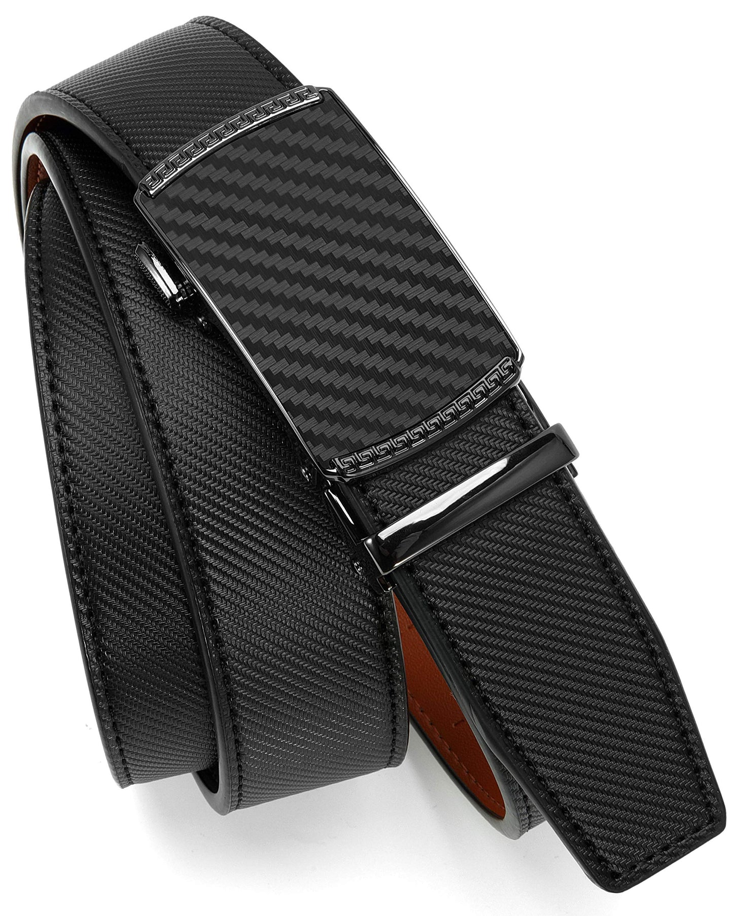 CHAOREN Mens Belt Leather Ratchet Belt - Customizable Fit, Effortless Style (35mm)