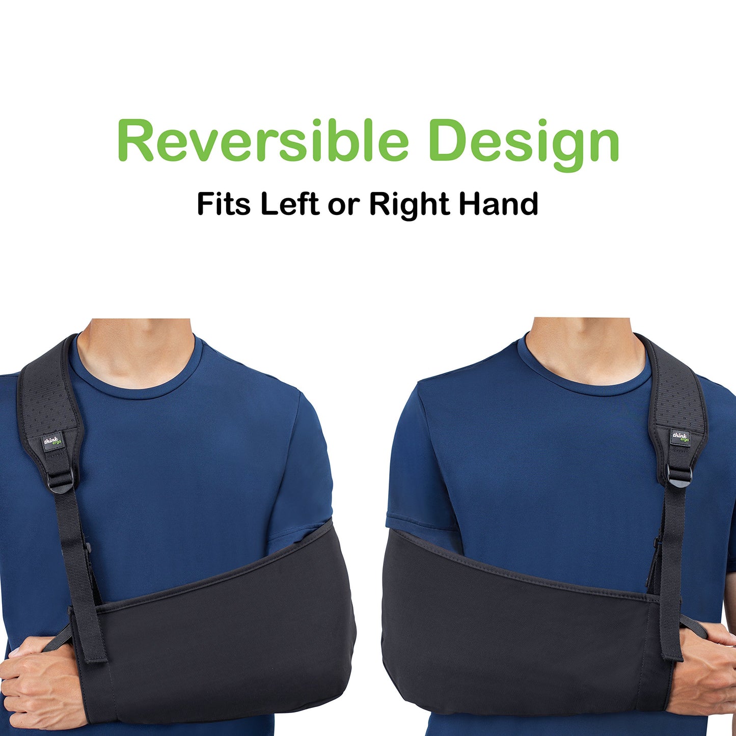 Think Ergo Arm Sling Air: Breathable Medical Sling with Padding on Strap. For Broken & Fractured Bones, Shoulder & Rotator Cuff Support