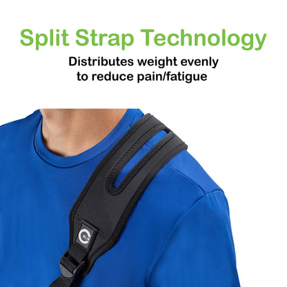 Custom SLR/Healjoy Medical Arm Sling with Split Strap Technology, Ergonomic Design for Men & Women