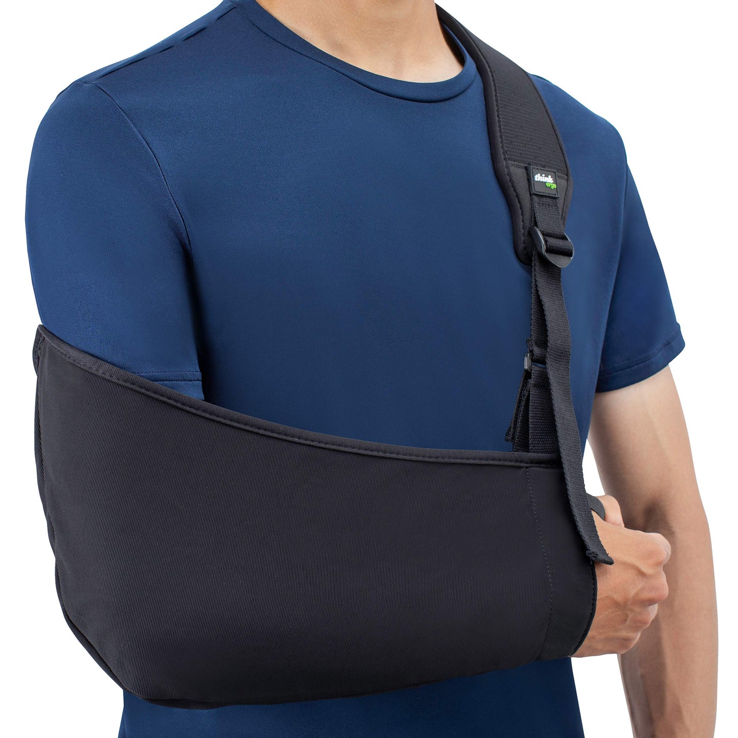 Think Ergo Arm Sling Air: Breathable Medical Sling with Padding on Strap. For Broken & Fractured Bones, Shoulder & Rotator Cuff Support