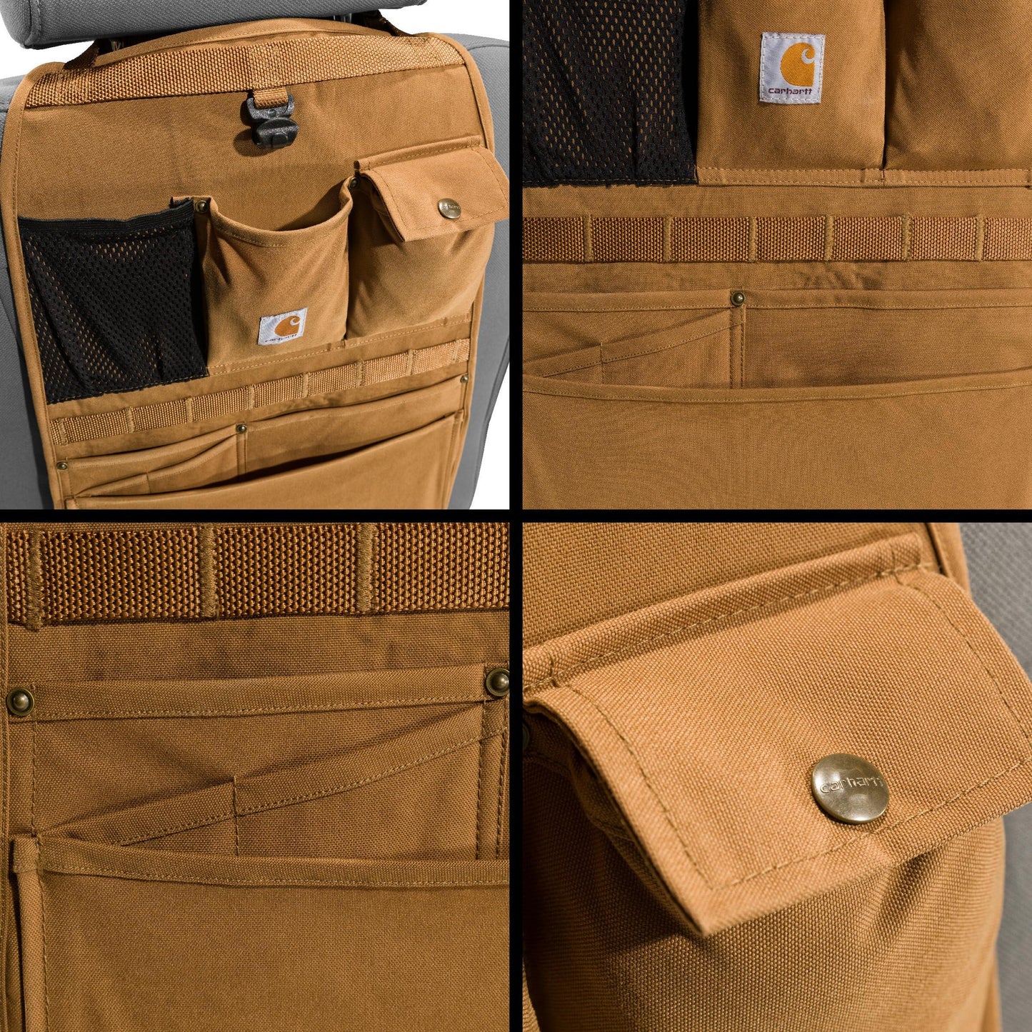 Carhartt Universal Nylon Duck Seat Organizer Carhartt Brown