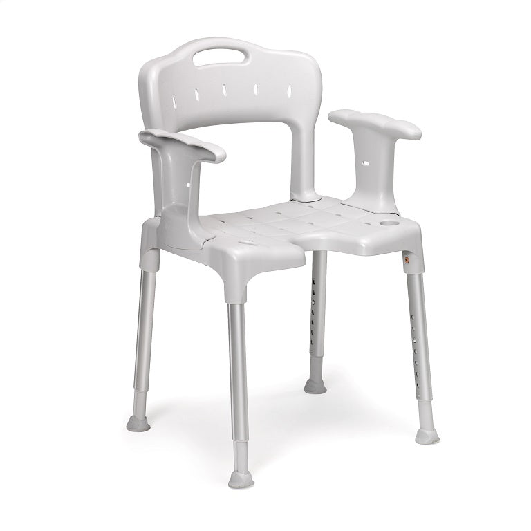 Etac Swift Shower Chair with Arm Supports : Gray