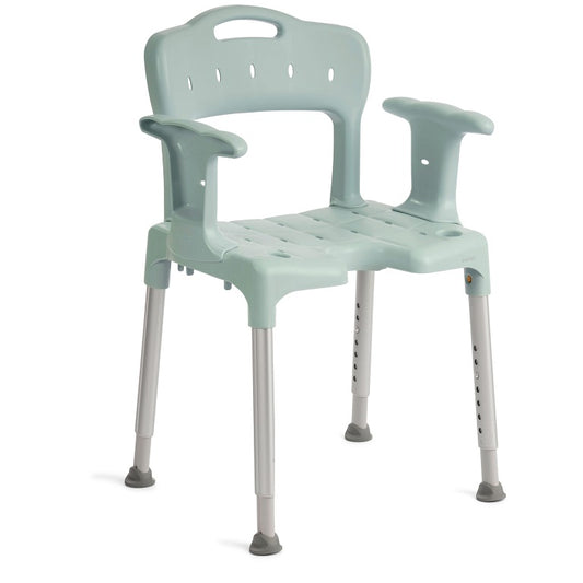 Etac Swift Shower Chair with Arm Supports : Green