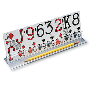 15 inch Card Holders Set of 4 with Low Vision Playing Cards