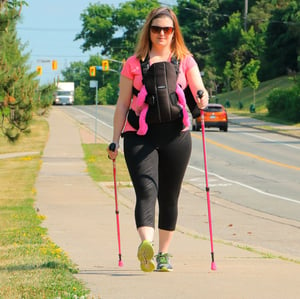 4Life Pink Fitness Walking Poles by Urban Poling