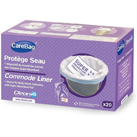 Cleanis CareBag Commode Liners Case of 360